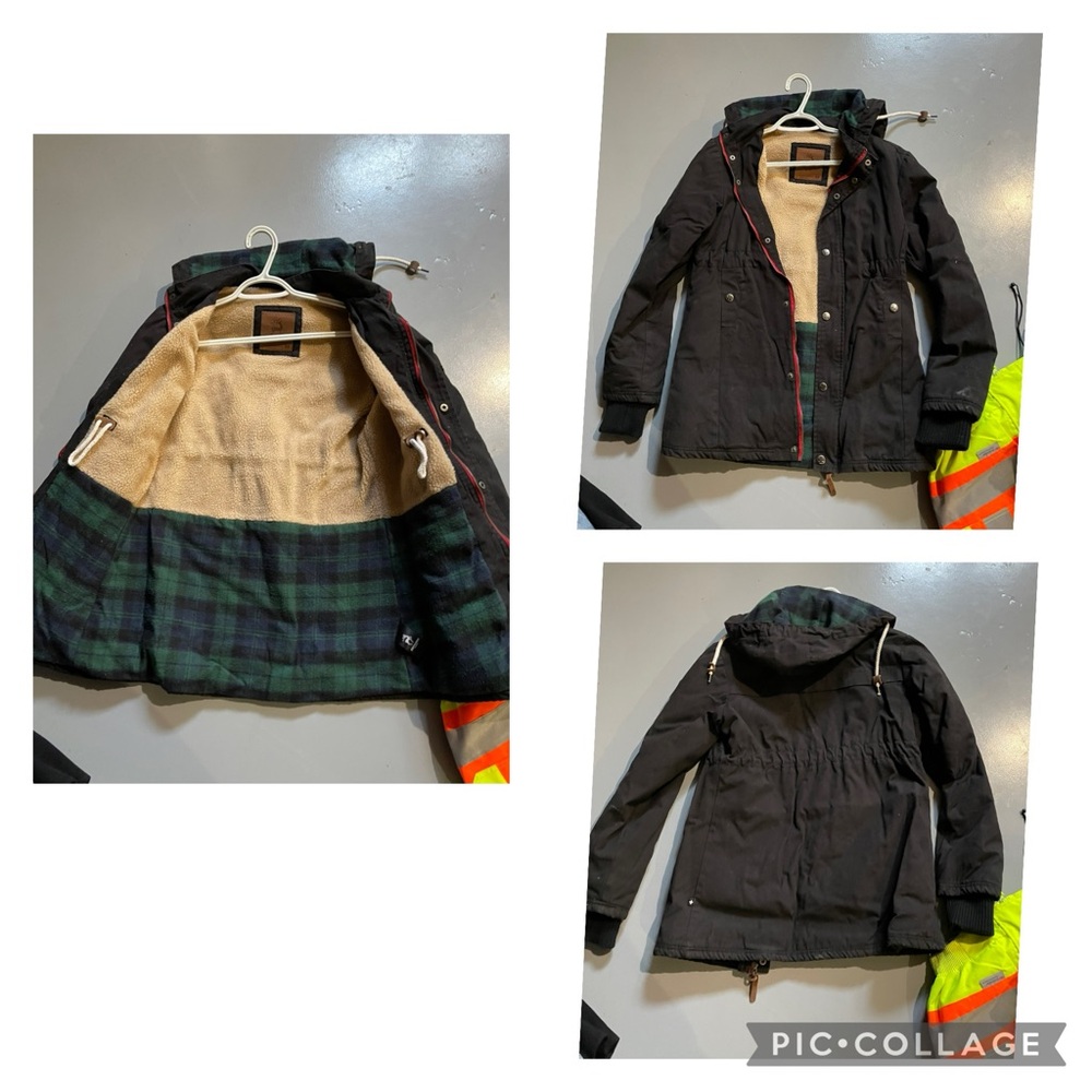 Black Jacket with Plaid Lining